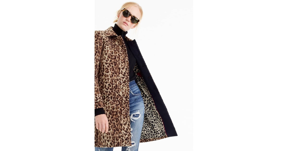 J crew leopard topcoat Clearance