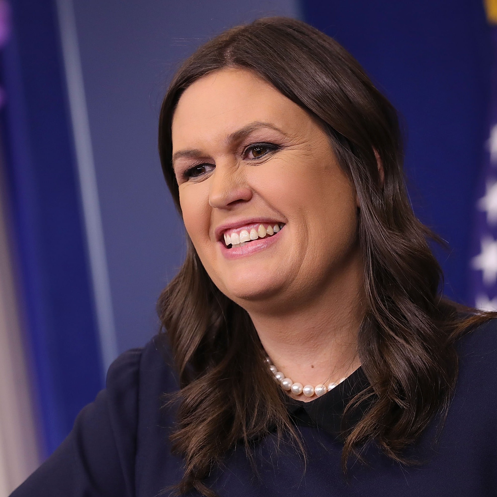 Sarah Huckabee Sanders Says Nancy Pelosi Needs To Smile More Popsugar News