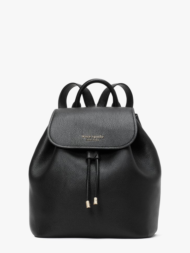 kate spade sinch pebbled leather medium flap backpack