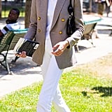 Style Your T-Shirt With: A Blazer, Jeans, and Sneakers