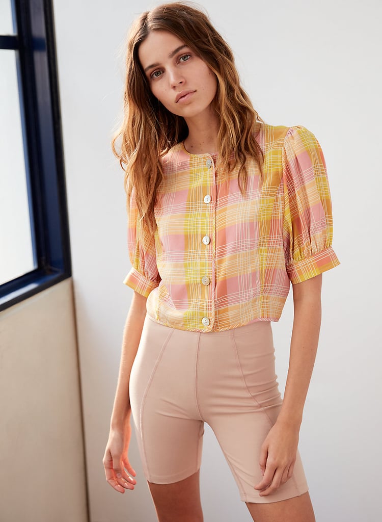 Le Fou Wilfred Alban Cropped Silk Blouse