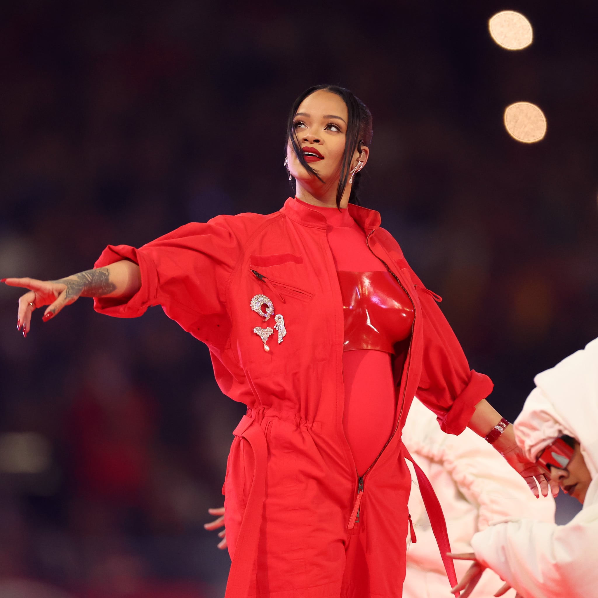 Rihanna's Red Jumpsuit at the Super Bowl Halftime Show