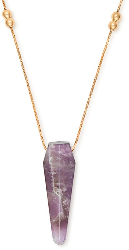 Alex and Ani Amethyst Pendulum Necklace