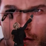 Jennifer Lawrence Spray-Painting Chris Pratt on Kimmel Video