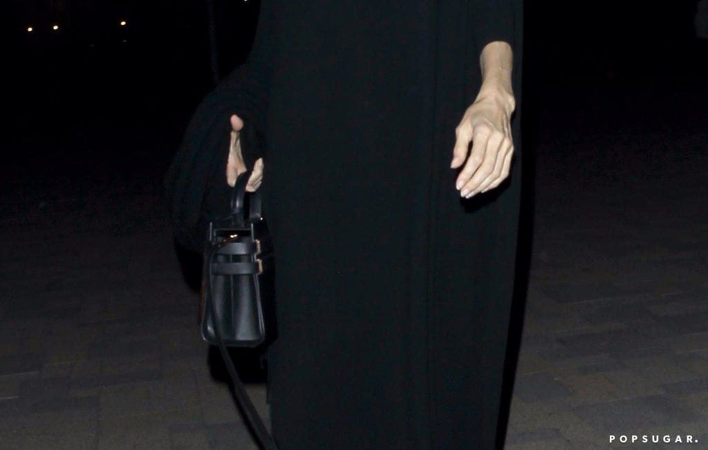 Angelina Jolie's Long Black Dress