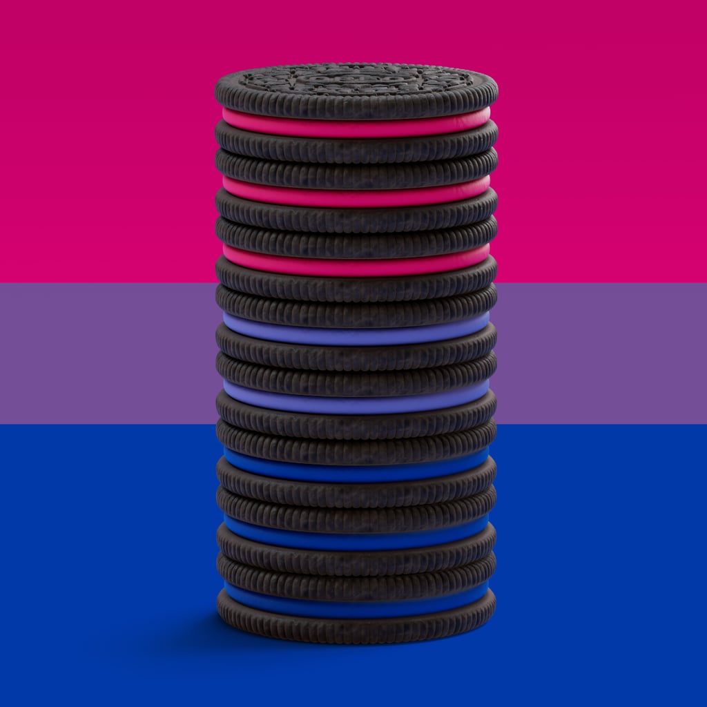 Oreo Bi+ Pride Flag Cookie Arrangement