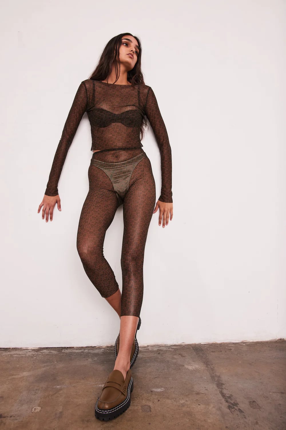 Long Sleeve Lace Mesh Bodysuit – ALELLY
