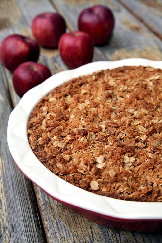 Lightened-Up Apple Coconut Crumble Pie