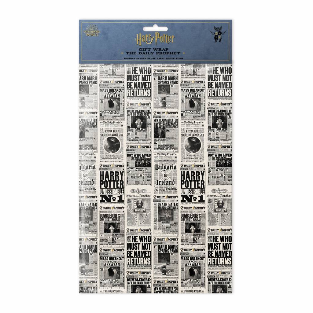 Harry Potter The Daily Prophet Gift Wrap