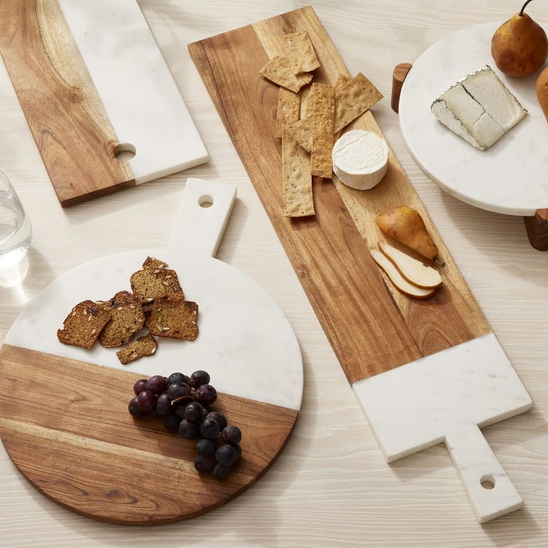 A Cheese Board: West Elm Preston Marble & Wood Charcuterie Boards