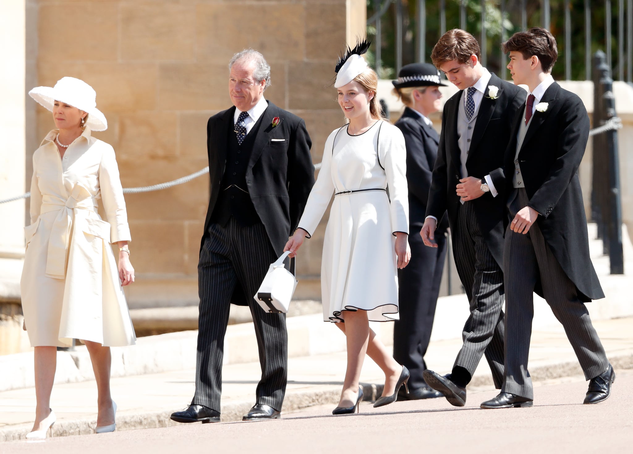 WINDSOR, UNITED KINGDOM - MAY 19: (EMBARGOED FOR PUBLICATION IN UK NEWSPAPERS UNTIL 24 HOURS AFTER CREATE DATE AND TIME) Serena, Countess of Snowdon, David Armstrong-Jones, Earl of Snowdon, Margarita Armstrong-Jones, and Charles Armstrong-Jones, Viscount Linley attend the wedding of Prince Harry to Ms Meghan Markle at St George's Chapel, Windsor Castle on May 19, 2018 in Windsor, England. Prince Henry Charles Albert David of Wales marries Ms. Meghan Markle in a service at St George's Chapel inside the grounds of Windsor Castle. Among the guests were 2200 members of the public, the royal family and Ms. Markle's Mother Doria Ragland. (Photo by Max Mumby/Indigo/Getty Images)