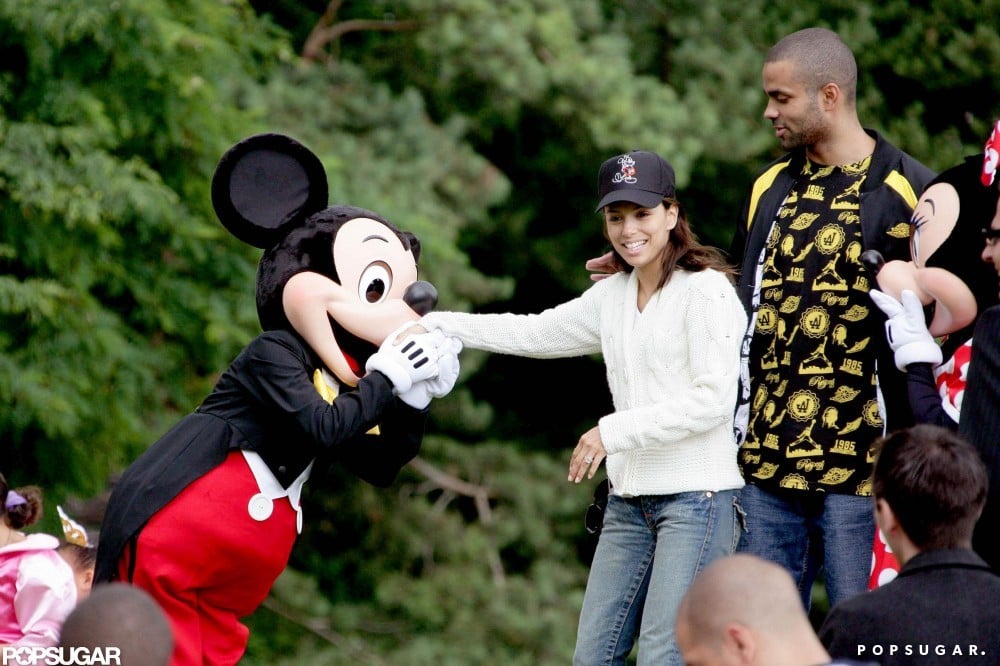 In July 2007, Eva Longoria and Tony Parker visited Mickey and Minnie in Paris.