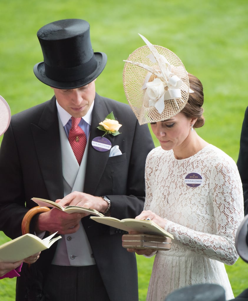 Kate Middleton and Prince William Reading a Race Card 2016