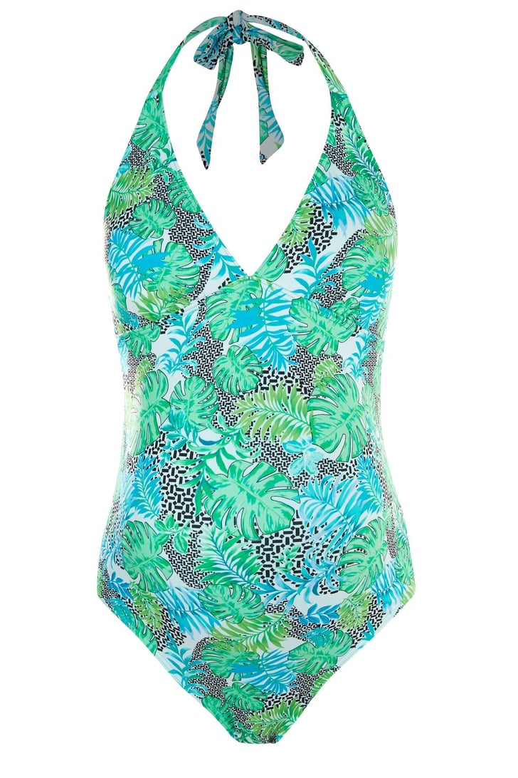 Topshop Geometric Print Swimsuit | Best Maternity One-Piece Swimsuits ...