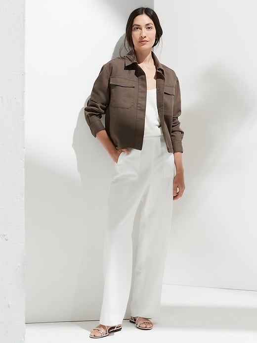 Banana Republic Cotton-Linen Utility Jacket