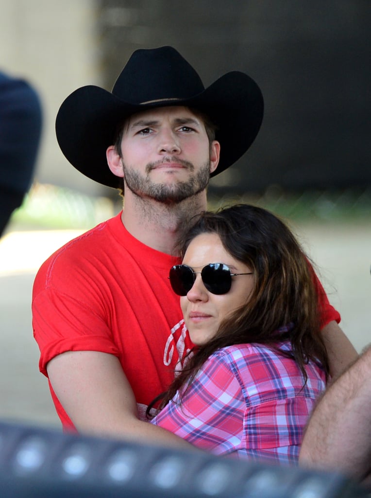 Mila Kunis and Ashton Kutcher at Stagecoach 2014