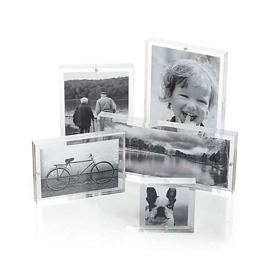 Crate and Barrel Acrylic Block Frames