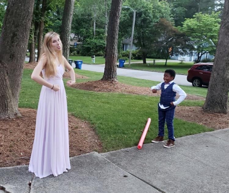 Sweet 7-Year-Old Boy Stages Mini Prom For His Nanny