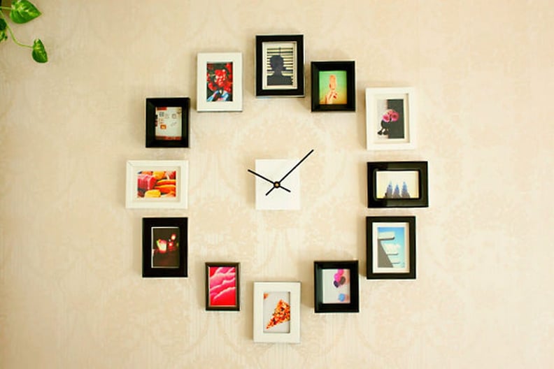 7. DIY Clock With Framed Photos