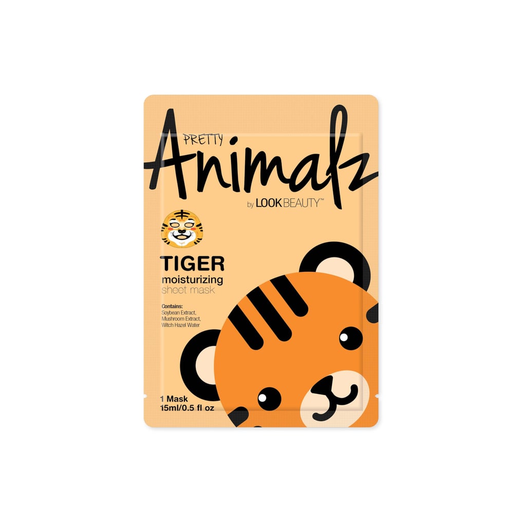 Look Beauty Animalz Tiger Moisturizing Sheet Mask ($4)