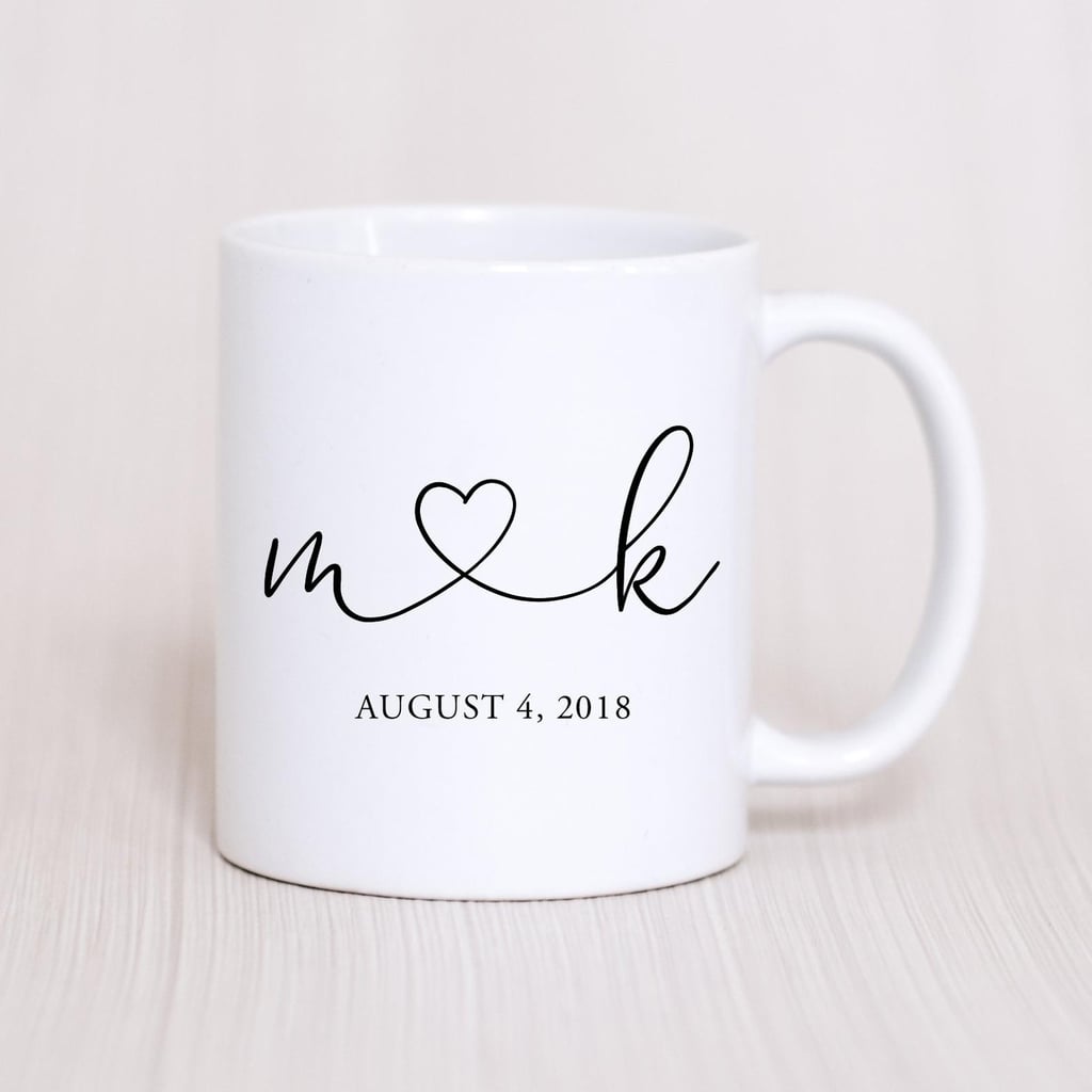 Custom Initials and Heart Mug