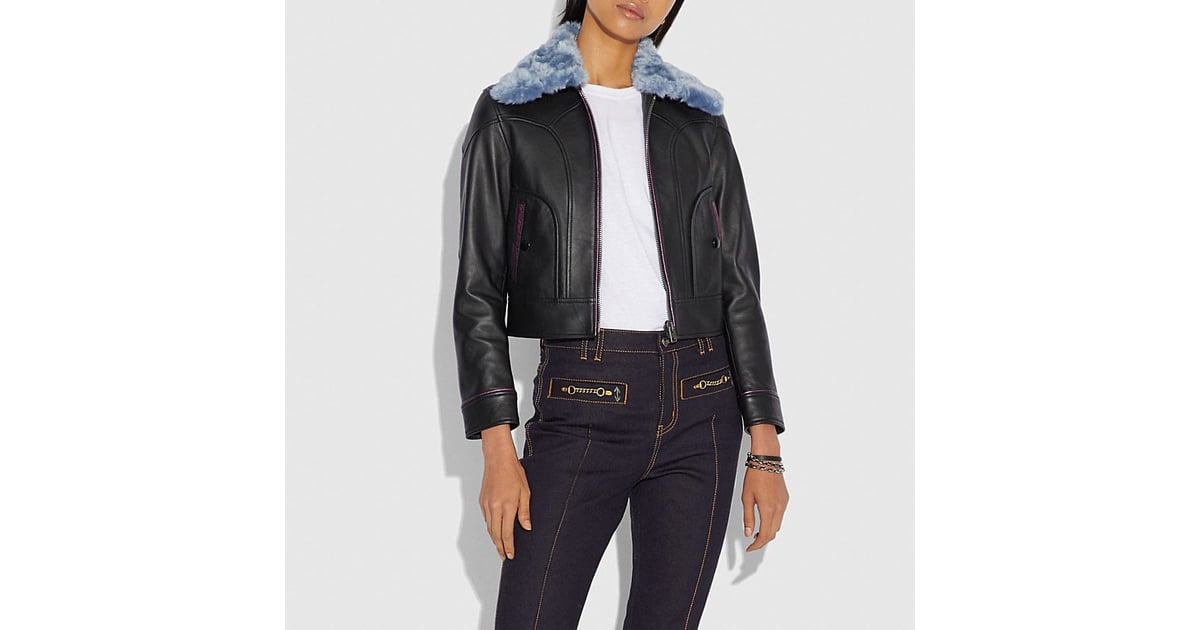Selena's Exact Jacket | Selena Gomez Leather Jacket Blue Collar ...
