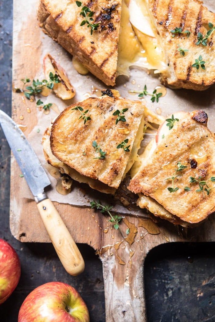 Honey, Apple, Cheddar, and Bacon Panini