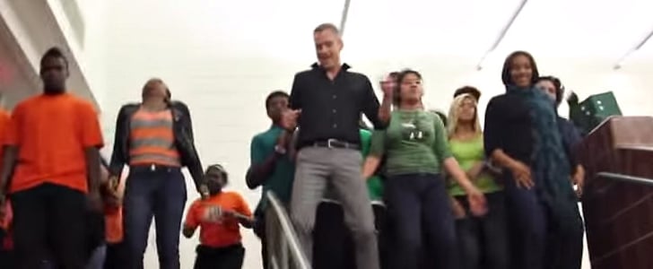 Teacher and Students Do Choreographed Dance to "Uptown Funk"