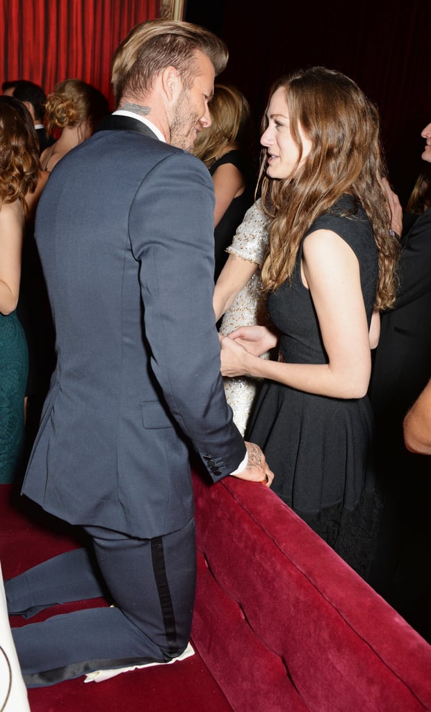 David chatted with Eddie Redmayne's fiancée, Hannah Bagshawe.