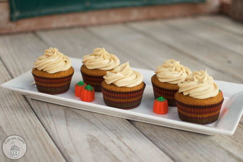 Pumpkin Cupcakes With Maple Cream Cheese Frosting