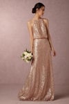 Sequined Alana Dress in Rose Gold