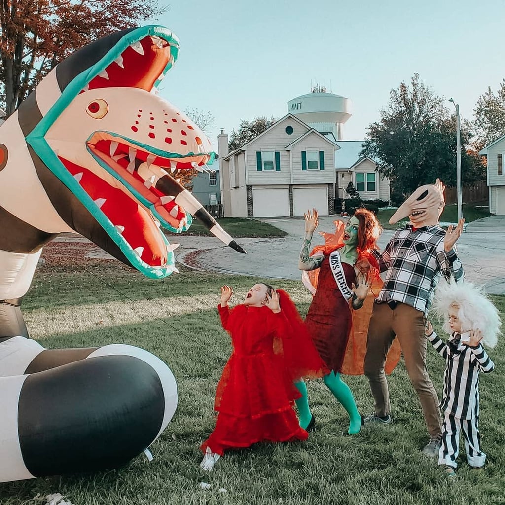 Family of 4 Halloween Costumes: The "Beetlejuice" Cast
