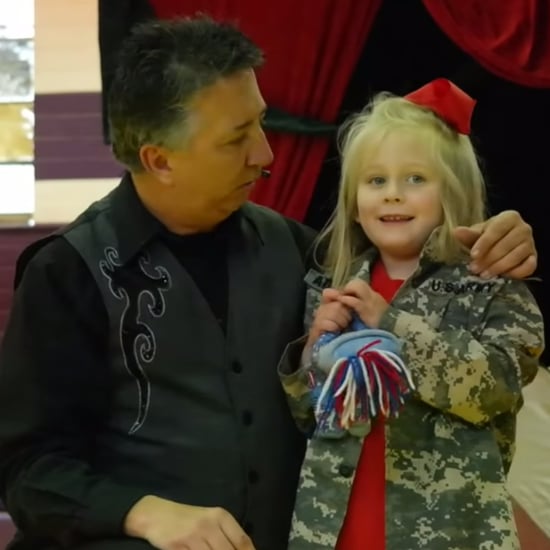 Military Mom and Dad Surprise Daughter at School Magic Show