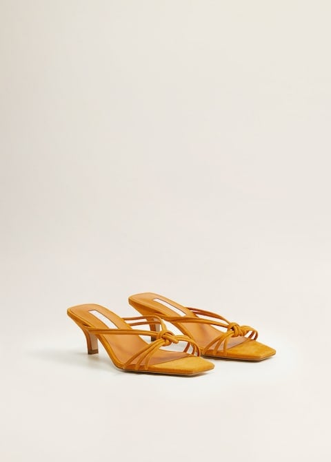 Mango Leather Straps Sandals