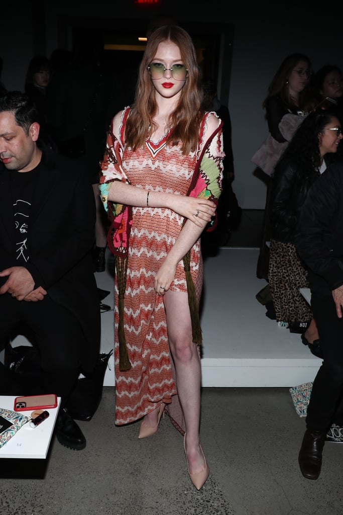 Larsen Thompson at the Anna Sui Fall 2020 Show