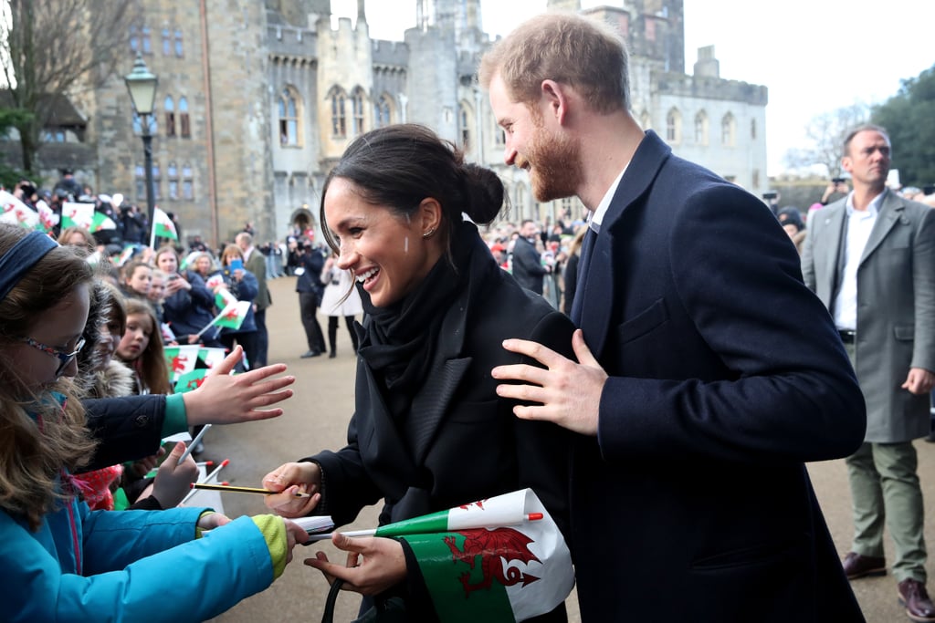 Prince Harry and Meghan Markle in Cardiff January 2018