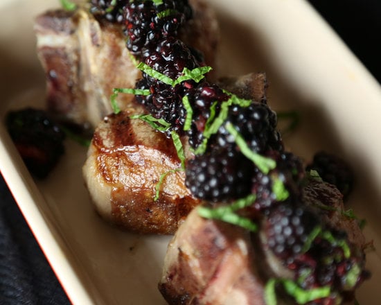 Grilled Lamb Loin Chops With Blackberry Sauce