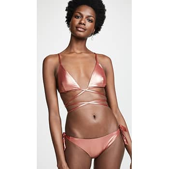 THE KK BIKINI in FUCHSIA PVC – Lisa Marie Fernandez