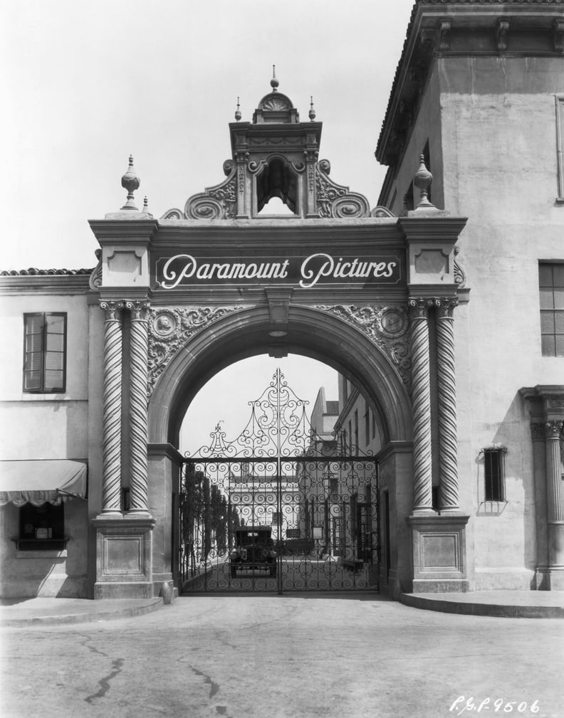 The Front Gate to Paramount Pictures in the 1920s