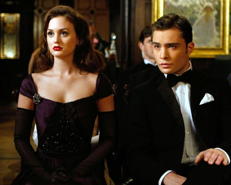 Blair Waldorf's Evening-Date Style: A Black Gown and Full-Length Gloves