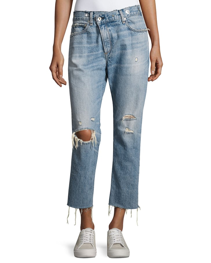Rag & Bone Wicked Deconstructed Denim Jeans | Pink's Jeans at the ...