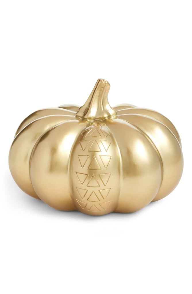 Levtex Goldtone Pumpkin Decoration