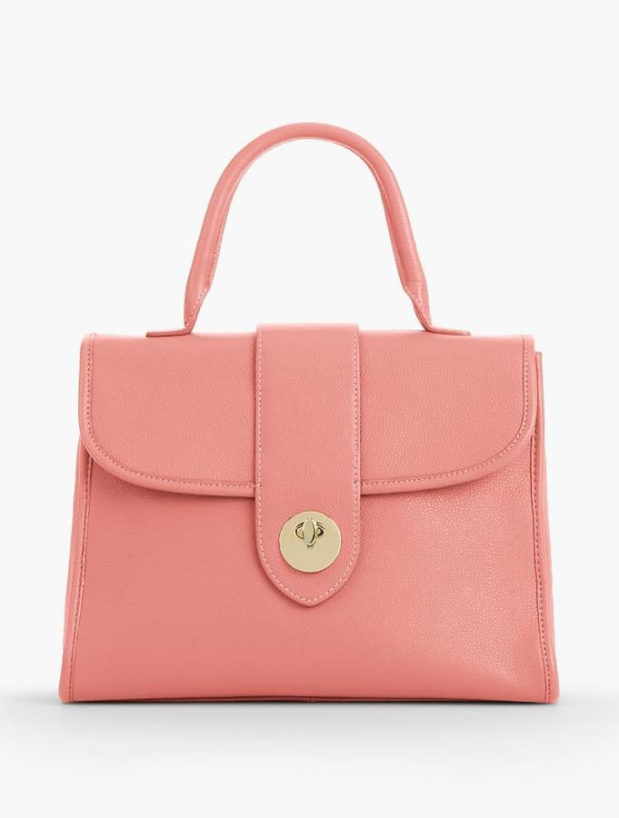 Talbots Top-Handle Pebbled Leather Satchel