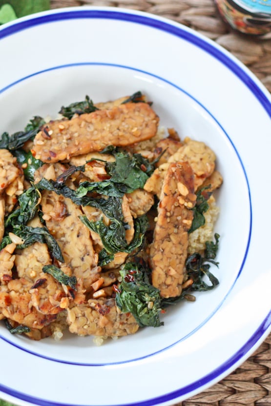 Vegan Tempeh With Kale