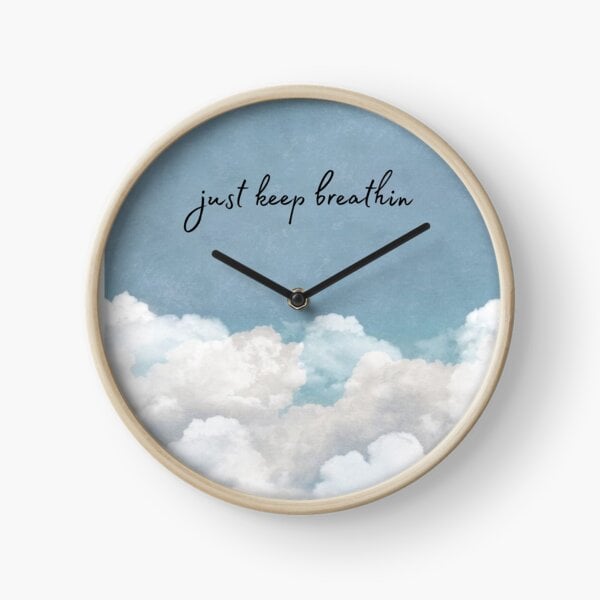 For the Home: Breathin Lyrics Clock by Dalia Wahid