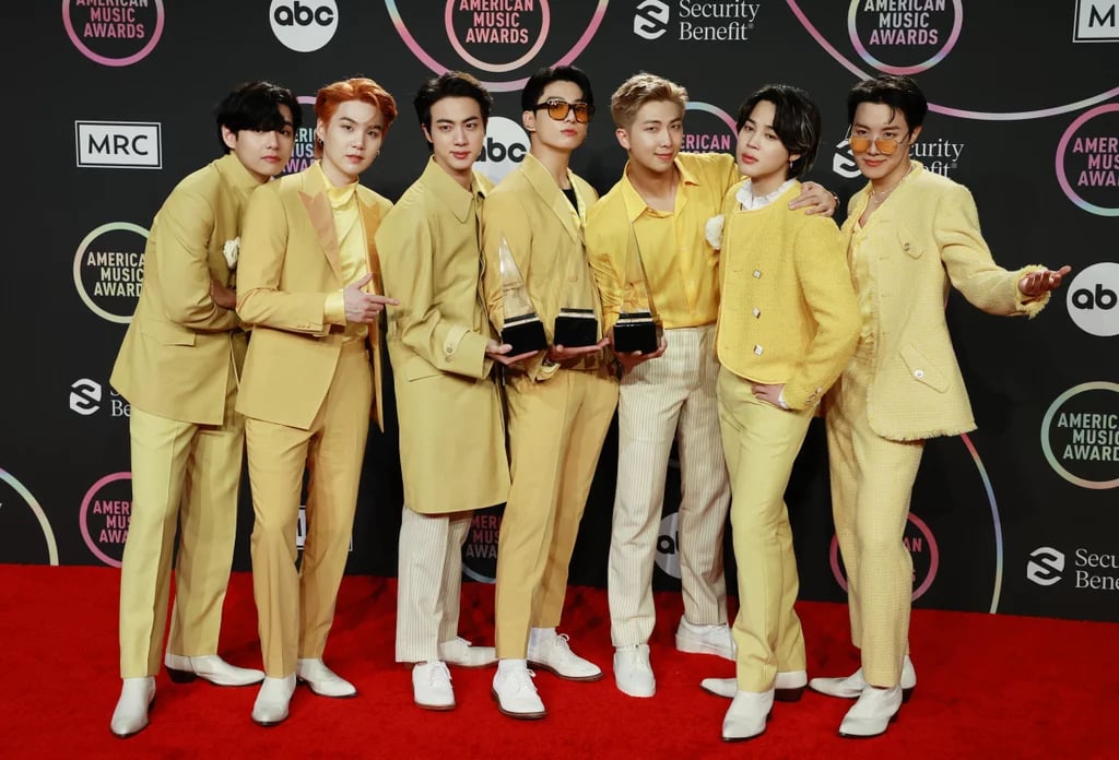 BTS Wears Custom Louis Vuitton Suits to the Grammy Awards 2021