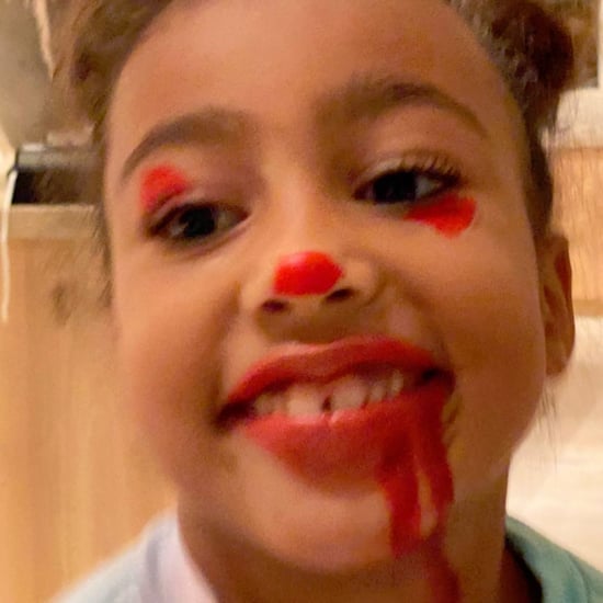 North West Gave Her Siblings Messy Pennywise Makeovers