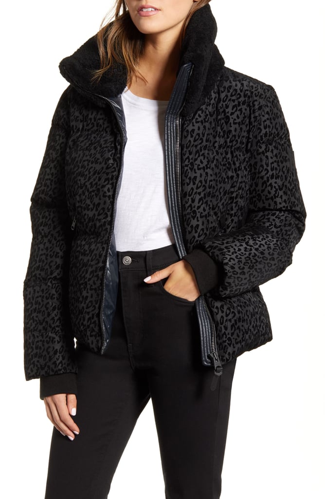 mackage tweed puffer coat