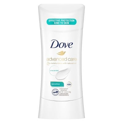 Dove Advanced Care Sensitive 48-Hour Antiperspirant & Deodourant Stick