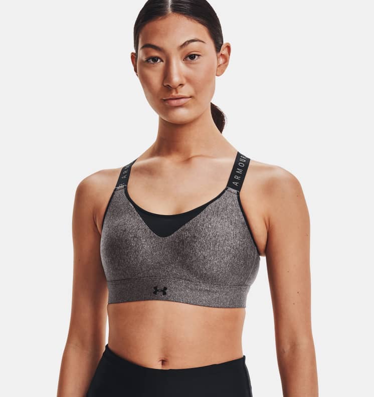 Womens sports bra with support Under Armour INFINITY COVERED LOW W